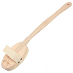 Brosse de bain avec manche en bois