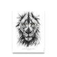 Affiche citation inspirante le Lion La force