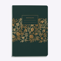 Cahier lignés LIBERTY vert sapin