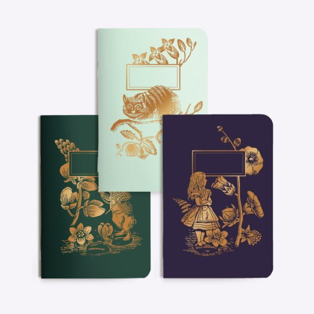 Trio Petits carnets WONDERLAND