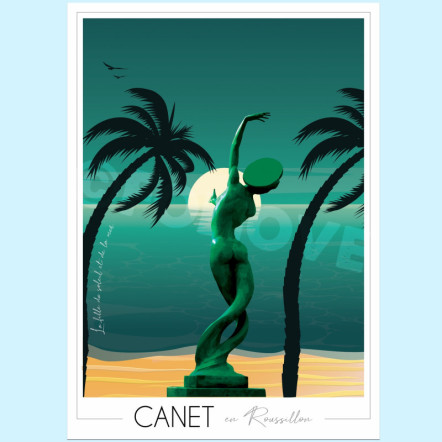 Affiche Canet statue