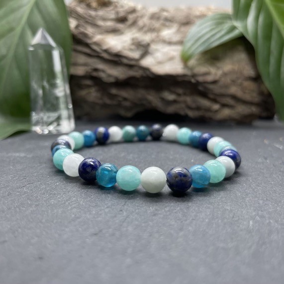 Bracelet Homme En Perles De Jaspe Naturel - Taille Extensible 16-20 Cm, Ne Déteint Pas, Style EST. 2015 - 5